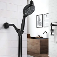 American Imaginations Wall Mount CUPC Approved Stainless Steel Shower Head In Black Color AI-34367