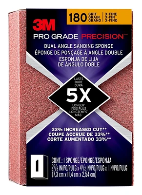 Éponge de ponçage à angle double Pro Grade Precision 3M