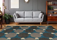 Capri Jasper Blue & Grey 6' 5" x 9' 3" Area Rug