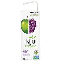 Kiju Organic Apple Grape Fruit Juice Boxes, 4 x 200 ML