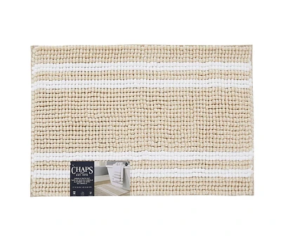 Chaps Tapis de bain de luxe – Confort moelleux pour salles de bains élégantes, marron clair, 43,2 x 61 cm