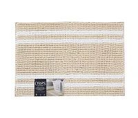 Chaps Tapis de bain de luxe – Confort moelleux pour salles de bains élégantes, marron clair, 43,2 x 61 cm