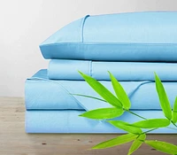 Ensemble de draps en mélange de polyester et bambou
