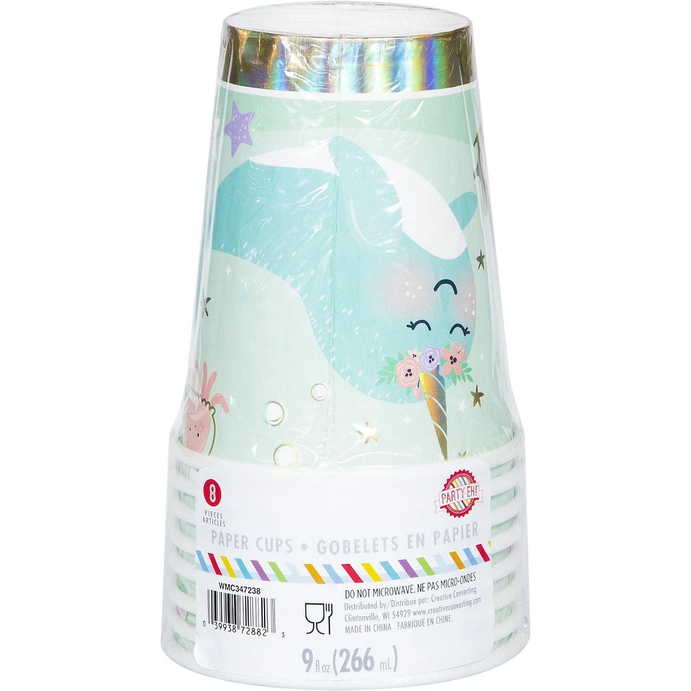 Gobelets en carton narval