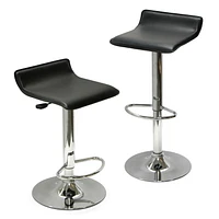 Tabourets pivotants réglables Winsome Spectrum, noir et chrome - 93329