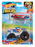 Hot Wheels Monster Trucks 1:64 Race Ace 2-Pack Vehicles