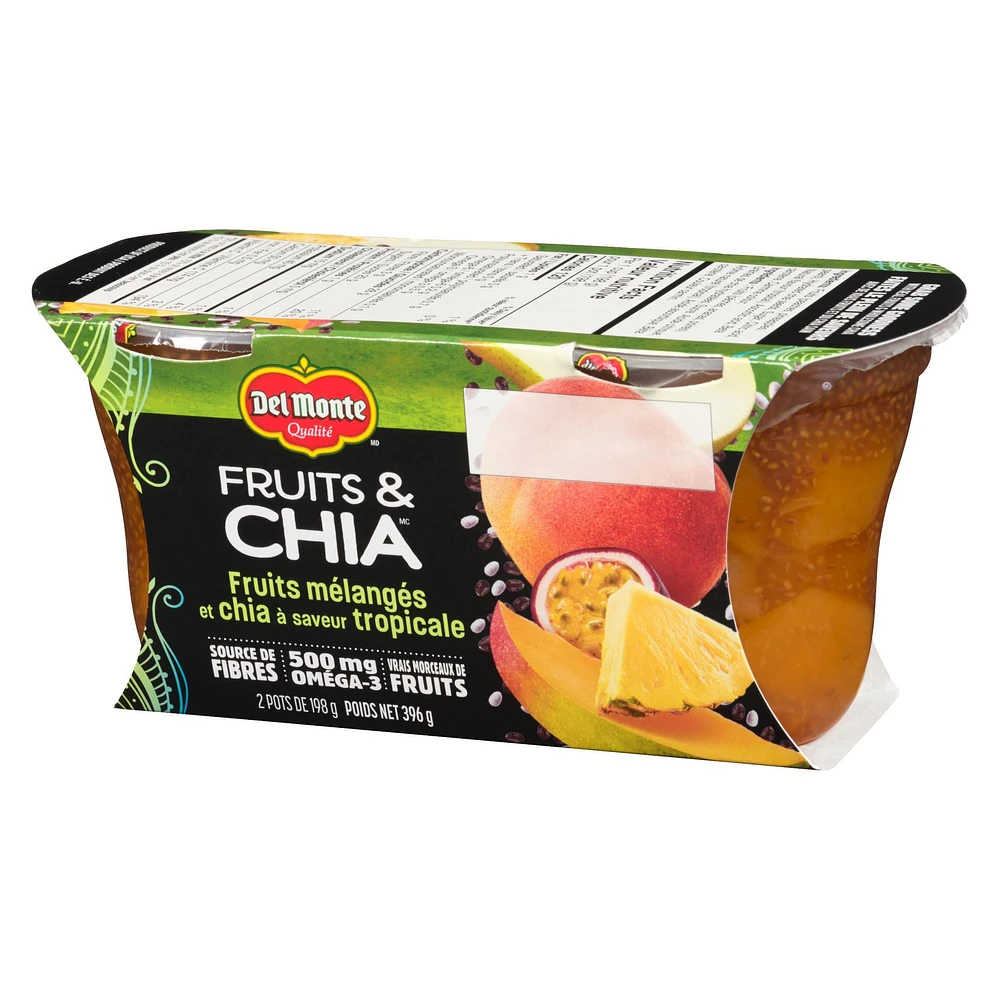 Del Monte® Fruit & Chia Mixed Fruit in Tropical Flavoured Chia