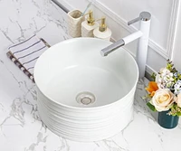 DROP Bath and Kitchen DR091335 Bathroom Vessel Sink Set