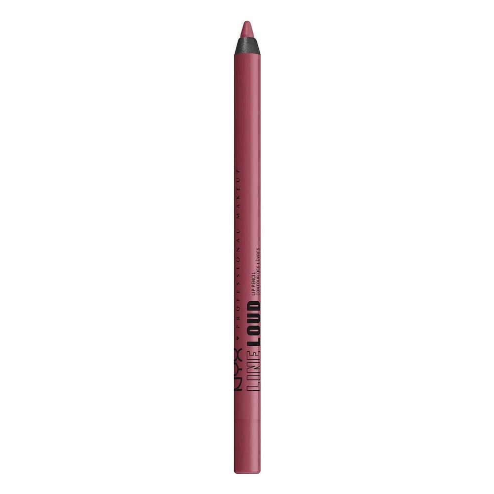 Line Loud Waterproof Lip Liner Pencil, Infused with Vitamin E, Vegan Formula, Transfer & Fade resistant lip liner