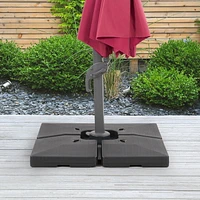 CorLiving Socle de patio de luxe pour parapluies lourds et décalés