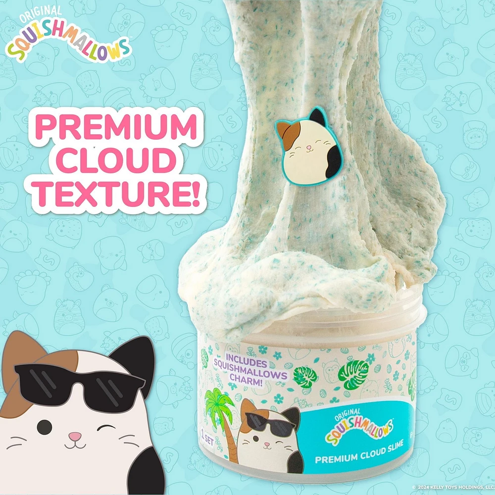 Original Squishmallows™ Cam le Petit Chat Substance Gluante Nuage De Qualité Supérieure, Parfumée à La Noix de Coco