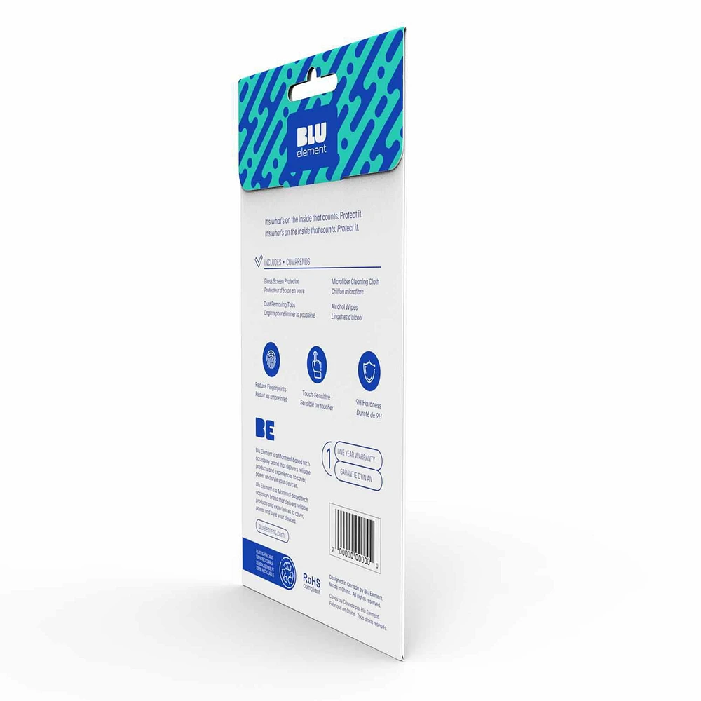 Blu Element Protecteur D'écran en Verre Trempé pour iPhone 16 Plus/15 Plus