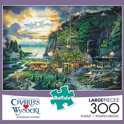 Buffalo Games Le puzzle Charles Wysocki Moonlight & Roses en 300 pièces