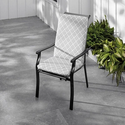 Coussin de chaise à haut dossier Mainstays Hydrofuge; Traité anti-UV