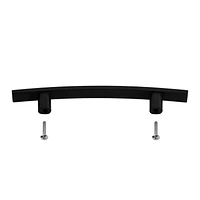 Era Arched Pull 2-Pack Black, 5.90 x 0.41 x 1.29 in