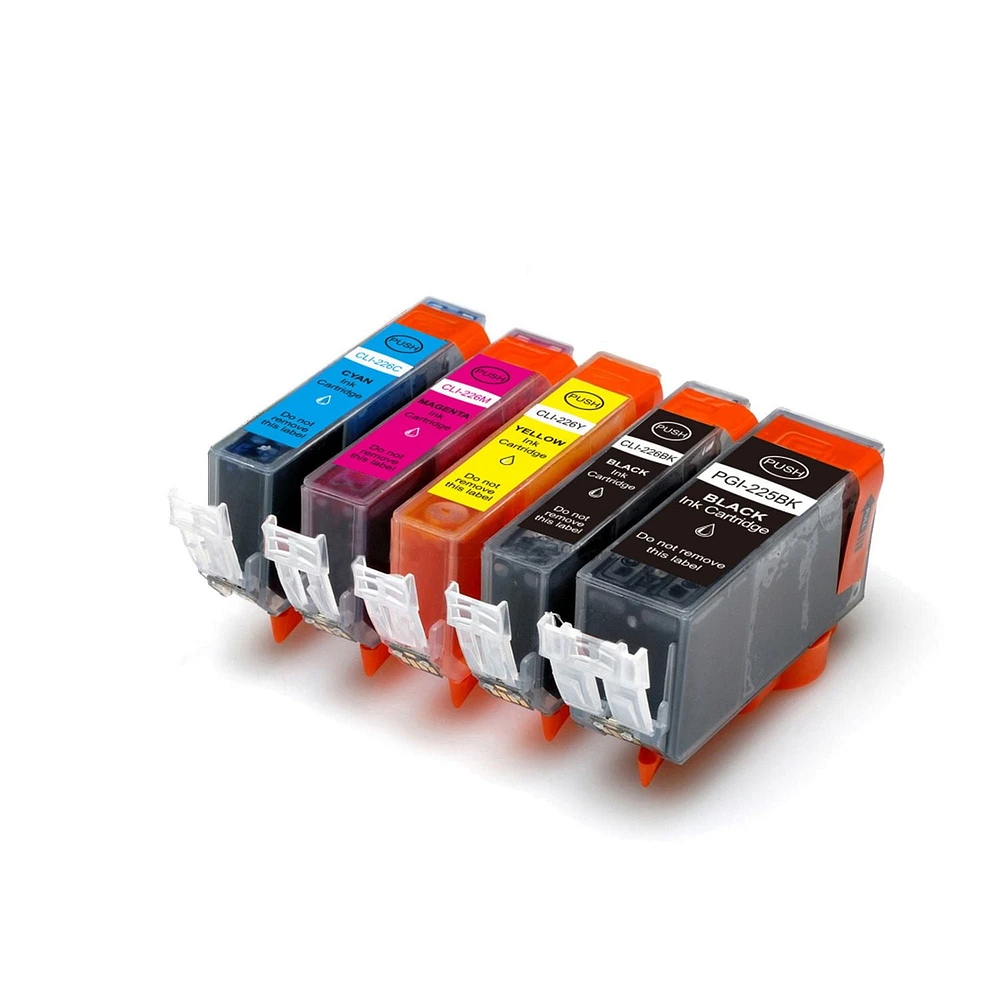 L-ink Compatible Canon PGI-225 /CLI-226 Ink Cartridge Set (BK x2, GY, C, M, Y) (PGI225 / CLI226)