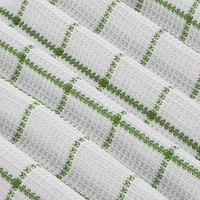 Torchons de cuisine en coton gaufré Fabstyles Solo, torchons à vaisselle extra larges, torchons à vaisselle super absorbants et à séchage rapide avec boucle de suspension, 18 x 28 pouces, lot de 4