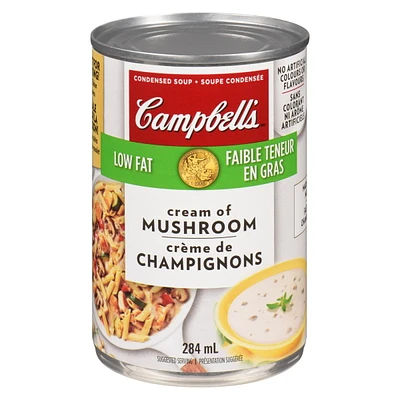 Campbell’s Low Fat Cream of Mushroom Soup, 284 mL