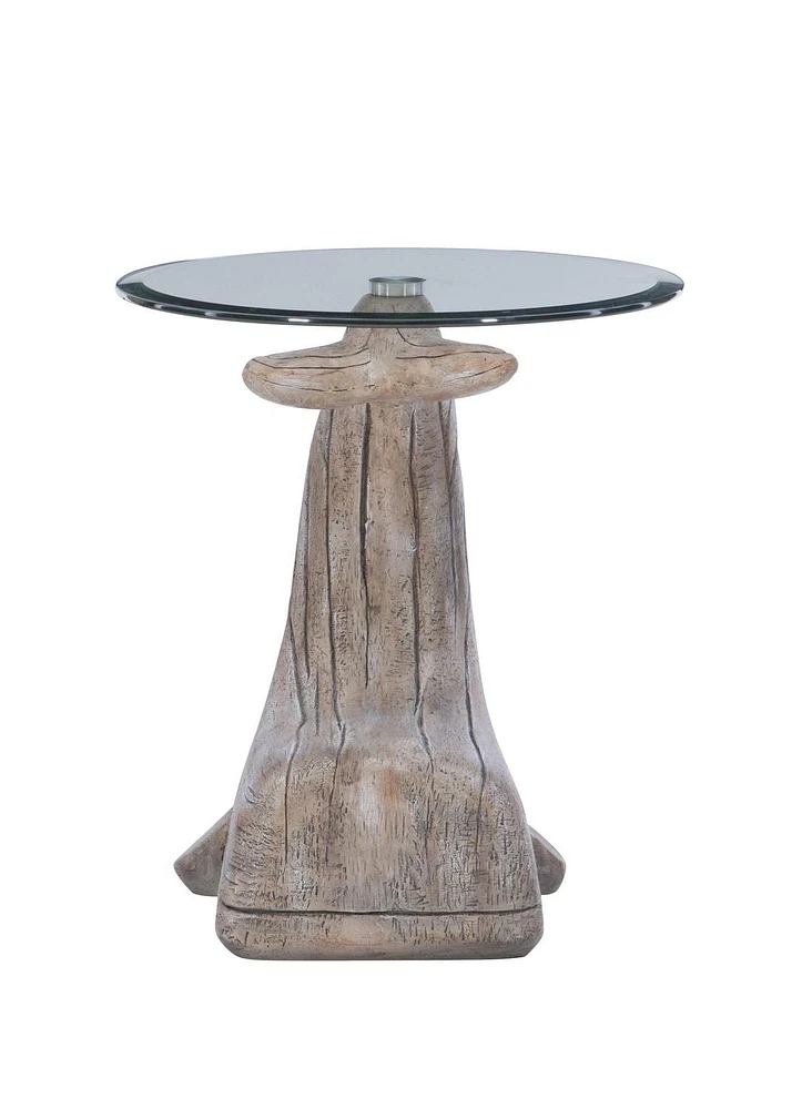 Table d'appoint Baleine William, Bois Flotté