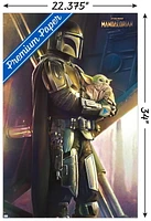 Star Wars: The Mandalorian - Held Wall Poster, 22.375" x 34" Framed