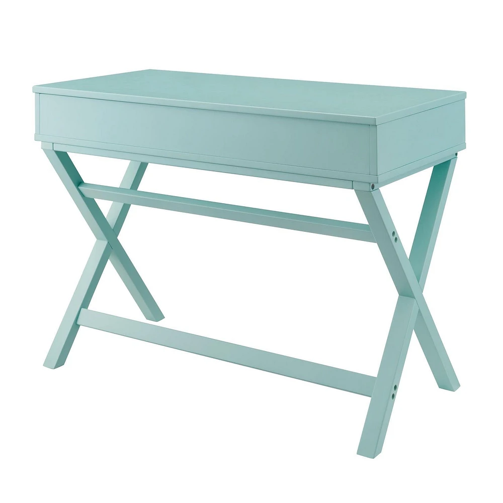 Posey Lift-Top Desk in Turquoise