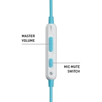 Turtle Beach® Battle Buds™ In-Ear Gaming Headset White/Teal - Mobile, Nintendo Switch™ Xbox Series X, Xbox Series S, Xbox One | PS5™, PS4™, & PS4™ Pro | PC2 & Mac®, Universal