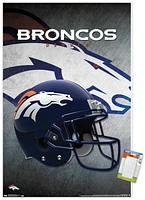 NFL Denver Broncos - Helmet 16 Wall Poster, 22.375" x 34"
