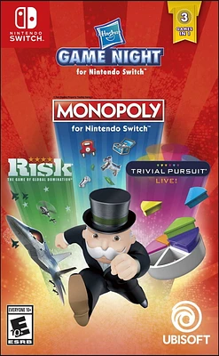 Hasbro Game Night (Monopoly, Risk, Trivial Pursuit) (Nintendo Switch), Nintendo Switch