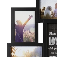 Cadre photo collage Ana Eight Opening Expression de hometrends noir 56,99cm H x 45,69 L