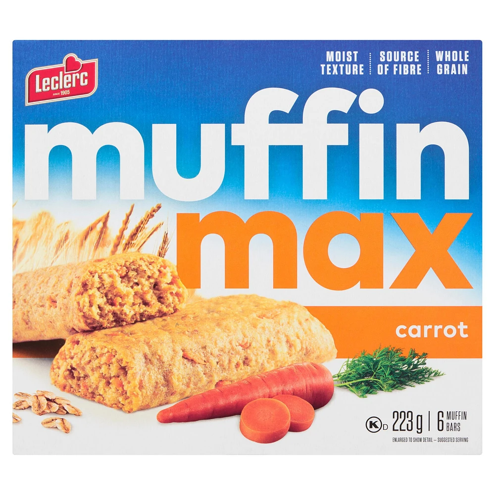 Muffin Max Carrot Muffin Bars, 223 g / 6 muffin bars