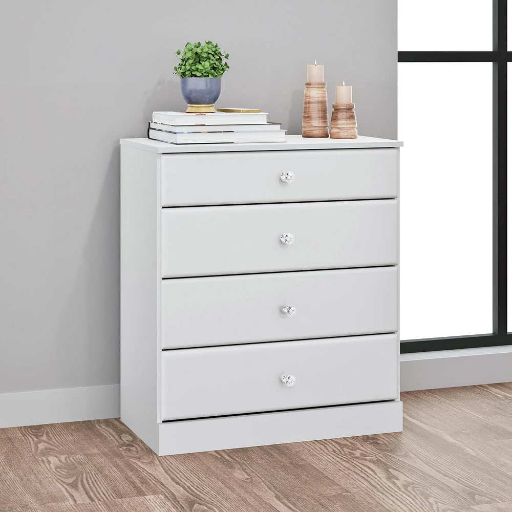 Prepac Table de chevet Astrid - deux tiroirs