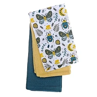 Ensemble De Serviettes De Cuisine De 3 Pcs Papillon Et Coléoptère