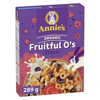 Annie’s Organic Fruitful O's Breakfast Cereal, Gluten Free and Whole Grain