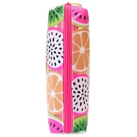Pen+Gear Clear Fashion Pencil Pouch with Mixed Fruit Slices Print