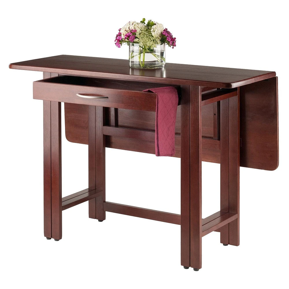 Winsome Taylor 3PC table de feuille de baisse & chaise à dossier échelle