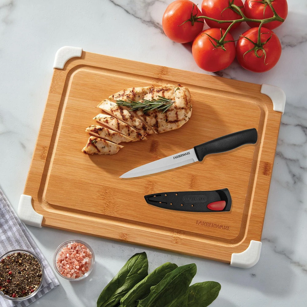 Farberware 4.5 Utility Knife with Self Sharpening Sleeve, Utility Knife