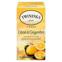 Twinings Lemon Ginger Herbal Tea, Pack of 20 Tea Bags