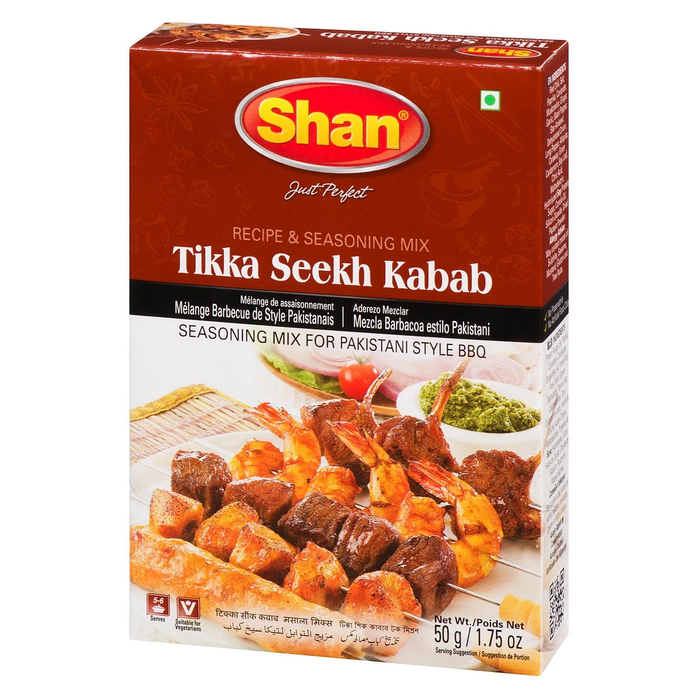 Shan Tikka Seekh Kabab BBQ Mix 50g, 50g