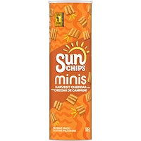 SunChips Minis Harvest Cheddar Flavour Multigrain Snacks, 106 g.