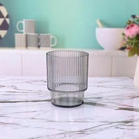 Better Homes and Gardens Ensemble de gobelets Lowball en Tritan côtelé gris
