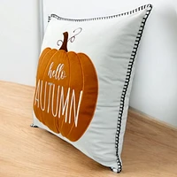 Way to Celebrate! Hello Autumn Pumpkin Decorative Pillow