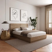 Nexera Milano Platform Bed with Headboard