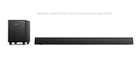 Philips 2.1 Soundbar Speaker with Wireless Subwoofer, TAB5305