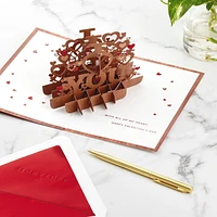 Carte en 3 dimensions de la Saint-Valentin, Paper Wonder de Hallmark (« All Of My Heart »)