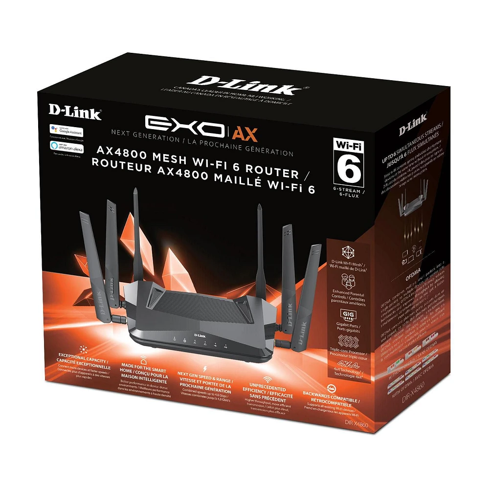 AX4800 Wi-Fi 6 Mesh Router (DIR-X4860)