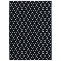 Hometrends Brussels Blue Polyester Area Rug, Brussels Area Rug 7x10
