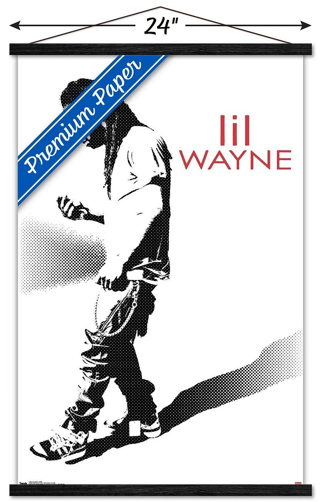 Lil Wayne - Hustle Wall Poster, 14.725" x 22.375" Framed