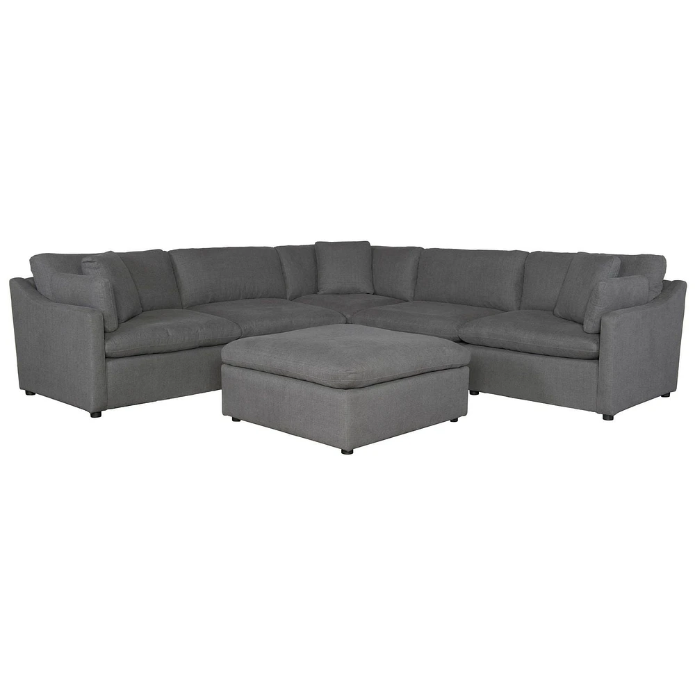Topline Home Furnishings Pouf gris