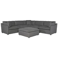 Topline Home Furnishings Pouf gris