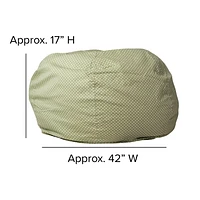 Oversized Green Dot Bean Bag Chair